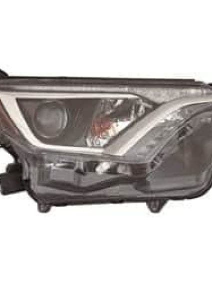 TO2519189C Passenger Side Headlight Lens and Housing