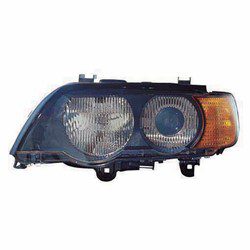 BM2518108 Front Light Headlight Lens and Housing Passenger Side