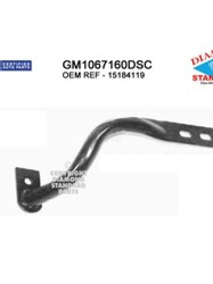 GM1067160DSC Front Bumper Bracket Face Bar Brace Passenger Side