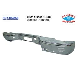 GM1102413DSC Rear Bumper Face Bar