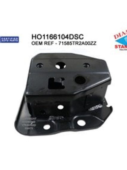 HO1166104DSC Driver Side Rear Bumper Mounting Bracket