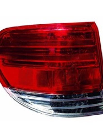HO2818134C Driver Side Tail Lamp Lens and Housing