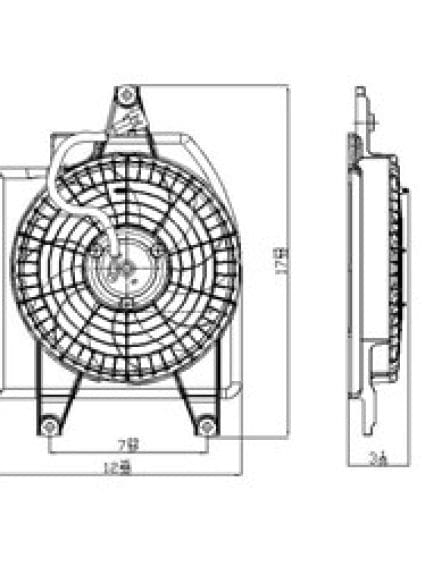 FO3115106 Cooling System Fan Condenser