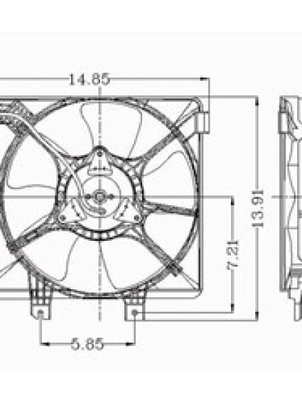 MA3113101 Assembly Fan Condenser