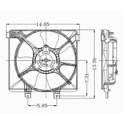 MA3113101 Cooling System Fan Condenser Assembly