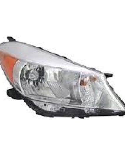 TO2519132C Passenger Side Headlight Lens and Housing