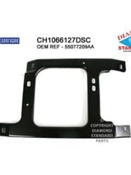 CH1066127DSC Front Bumper Bracket Mounting Driver Side