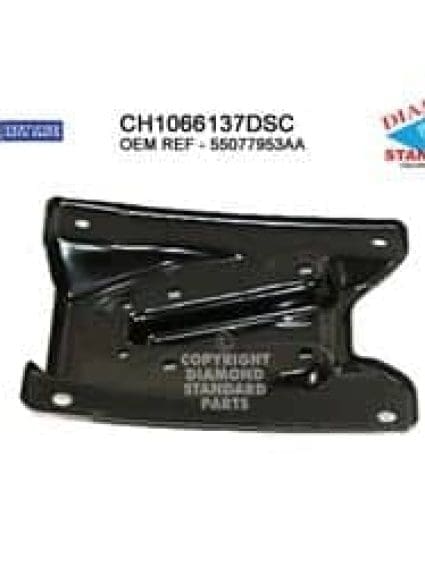 CH1066137DSC Front Bumper Bracket Mounting Driver Side