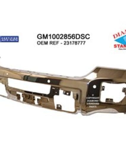 GM1002856DSC Front Bumper Face Bar