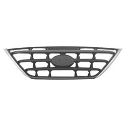 HY1200140 Front Grille Black Bars with Chrome Outer Molding