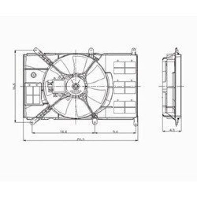 MI3115124 Assembly Radiator Fan