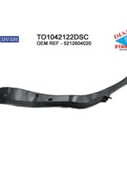 TO1042122DSC Driver Side Front Outer Bumper Cover Bracket