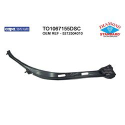 TO1067155DSC Front Passenger Side Outer Bumper Cover Support