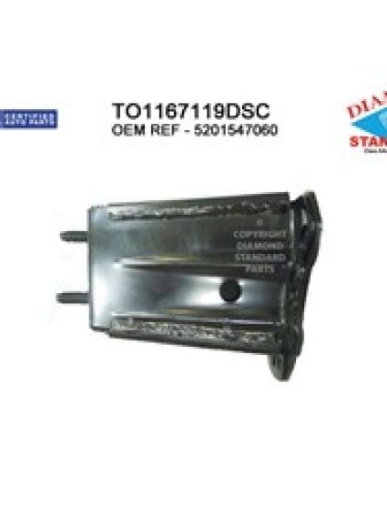 TO1167119DSC Rear Right Bumper Bracket