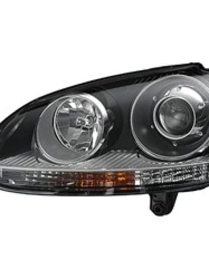 VW2502133 Driver Side Headlight Lens and Housing