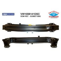 VW1006141DSC Front Bumper Impact Bar