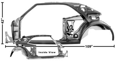 GLA1021B Quarter Door Frame Assembly