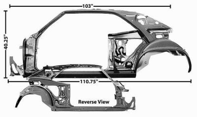 GLA1023B Quarter Door Frame Assembly