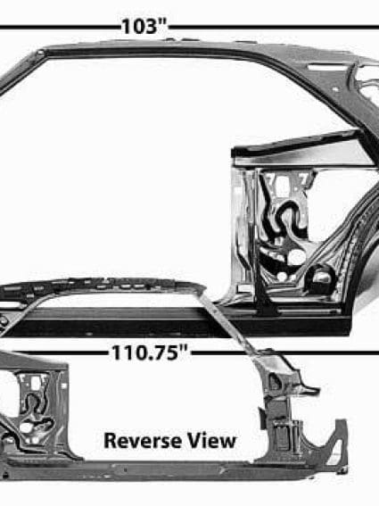 GLA1023B Quarter Door Frame Assembly