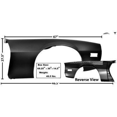 GLA1039G Fender Panel Passenger Side