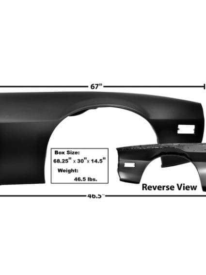 GLA1039G Fender Panel Passenger Side