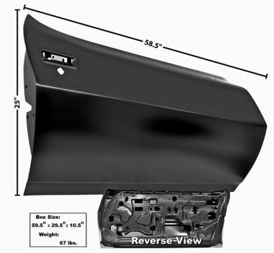 GLA1076ZA Door Shell Passenger Side
