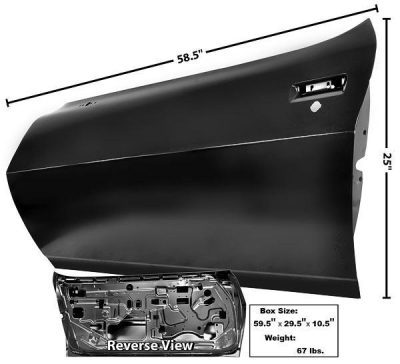 GLA1076ZB Door Shell Driver Side