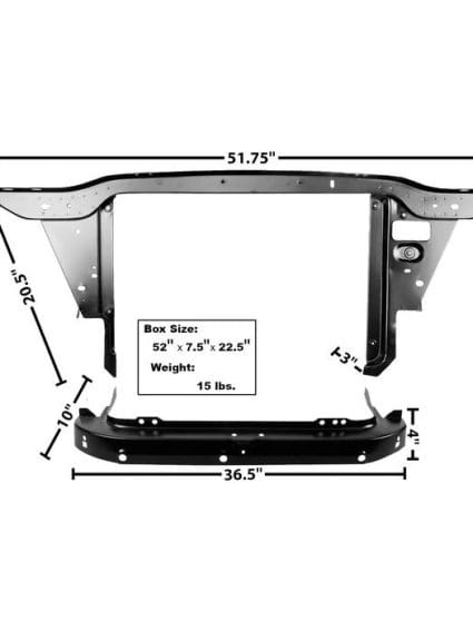GLA6007 Rad Support Assembly