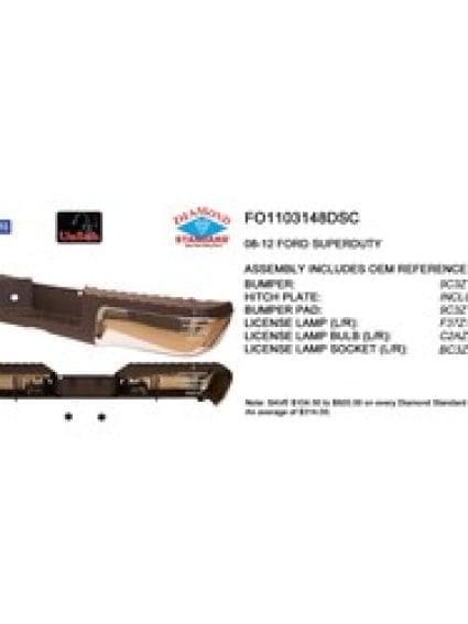 FO1103148DSC Rear Bumper Assembly