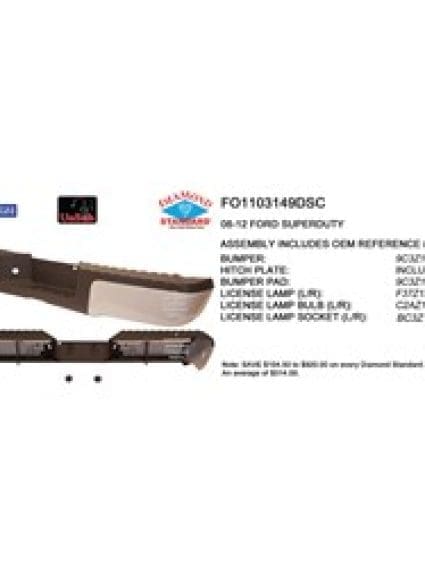 FO1103149DSC Rear Bumper Step Assembly