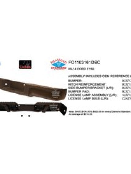 FO1103161DSC Rear Bumper Step Assembly