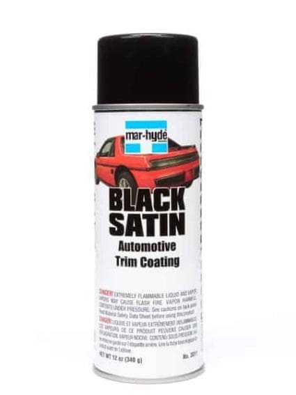 3M Mar-Hyde Black Satin Automotive Trim Coating, 3811, 12 oz. (340 g)