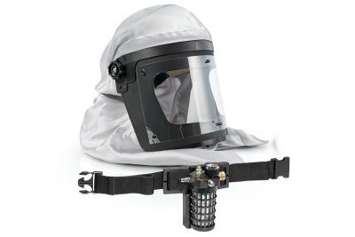 SATA Spray Mask Full Face 60707 <br/> Plus Hood W/ Industrial Belt Valve