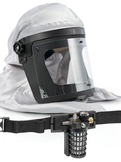 SATA Spray Mask Full Face 60707  Plus Hood W/ Industrial Belt Valve