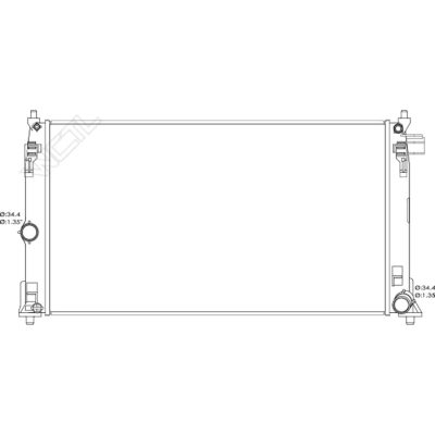 RAD13825 Cooling System Radiator