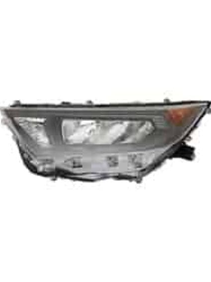 TO2518200C Driver Side Headlight Lens and Housing