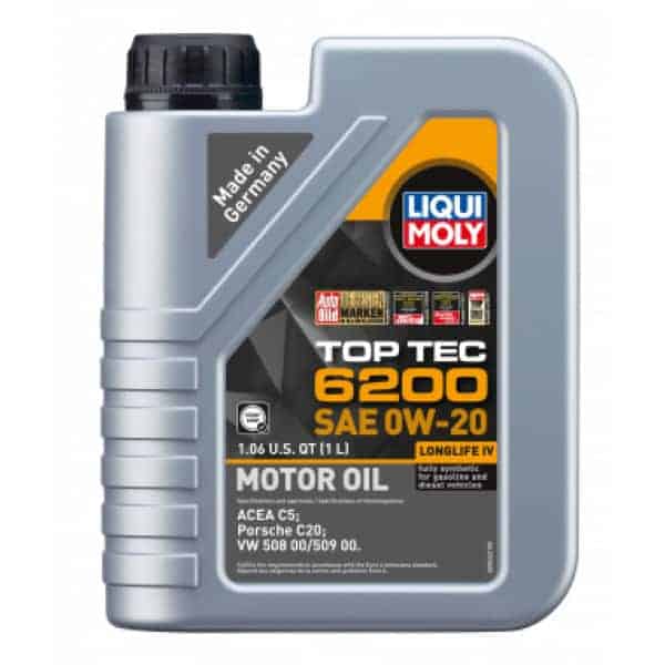 Liqui-Moly Engine Oil Synthetic LQM20236 Top Tec 6200 SAE 1L 0W-20