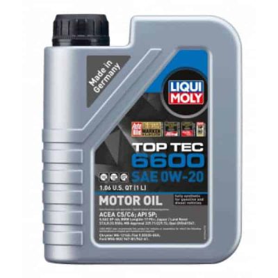 Liqui-Moly Engine Oil Synthetic LQM22044 Top Tec 6600 SAE 1L 0W-20