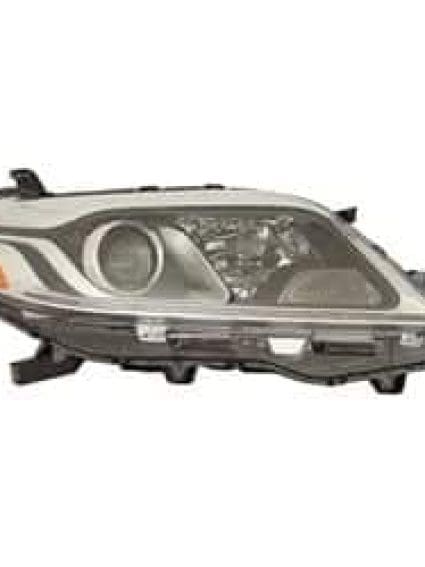 TO2519154C Passenger Side Headlight Lens and Housing