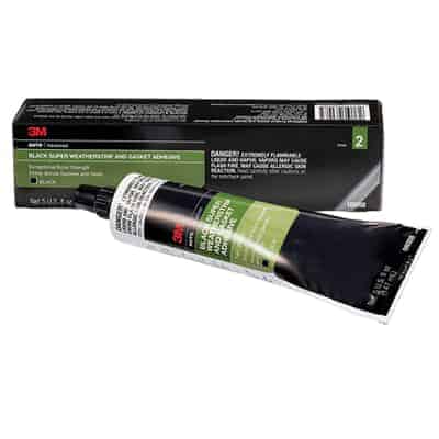 3M Black Super Weatherstrip and Gasket Adhesive 08008 Black 5 fl oz