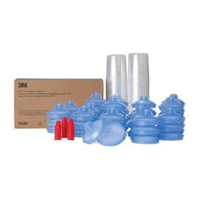 3M PPS Lid and Liner Kit, 16301, Standard (650ml), 125 Micron Filter, 50 Lids & Liners per kit