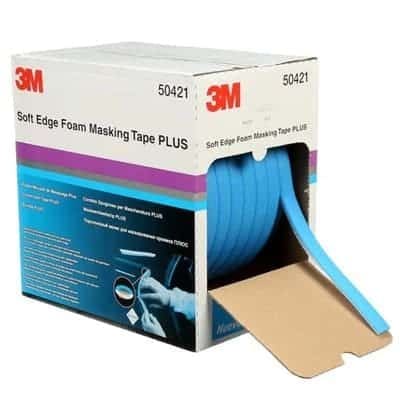 3M Soft Edge Foam Masking Tape PLUS, 50421, 21 mm x 49 m, 1 roll per box