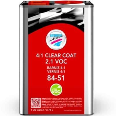 Automotive Art Clear Coat 84-51 AART-84-51-G 4:1 Clear 2.1 VOC 4L