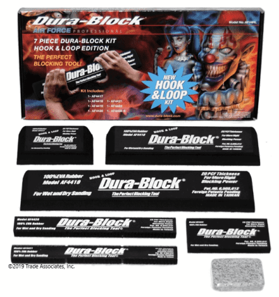 Dura-Block Sanding Block Kit AF44HL 7 Piece Velcro Paper