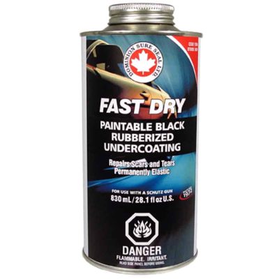 Dominion Sure Seal Undercoating Paintable Black Rubberized 830ml BUF