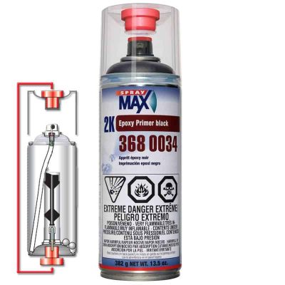 SprayMax Epoxy Primer Black 2K Areosol 3680034