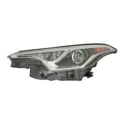 TO2518193C Driver Side Headlight Lens and Housing