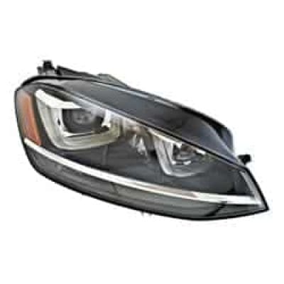 VW2519121 Passenger Side Headlight Lens and Housing