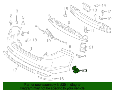 PDC010022 Universal Sensor Rear Bumper