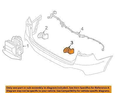 PDC010037 Universal Sensor Rear Bumper